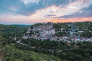 L Ostal de Benjamin Coucher de soleil sur Rocamadour